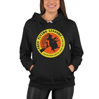 Free Flying Lessons Nightly From Dusk Till Dawn Since 1843 Halloween Quote Women Hoodie - Monsterry AU