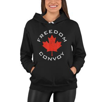 Freedom Convoy 2022 Canadian Trucker Tees Maple Leaf Tshirt Women Hoodie - Monsterry UK