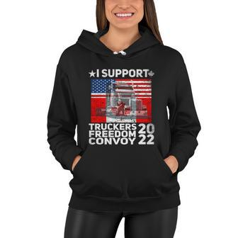 Freedom Convoy 2022 | In Support Of Truckers | Lets Go Women Hoodie - Monsterry