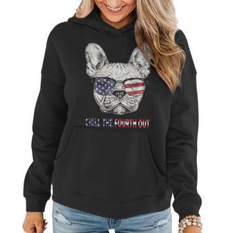 French Bulldog Funny 4Th Of July Give For Frenchie Women Hoodie - Thegiftio UK
