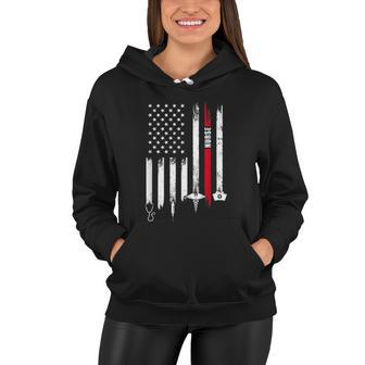 Funny American Flag Nurse Day Gift Idea Women Hoodie - Monsterry CA