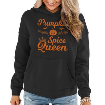 Funny Autumn Pumpkin Spice Queen Halloween Women Hoodie - Thegiftio UK