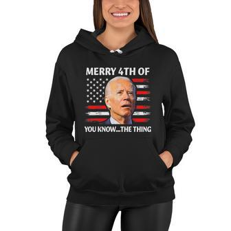 Funny Biden Confused Merry Happy 4Th Of You KnowThe Thing Tshirt Women Hoodie - Monsterry CA