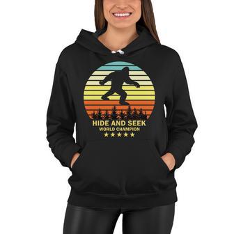 Funny Bigfoot Hide And Seek World Champion V2 Women Hoodie - Monsterry