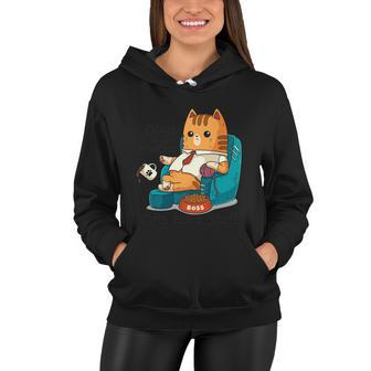 Funny Cat Meme Dogs Have Masters Cats Have Staff Cat Lover Gift Women Hoodie - Monsterry CA