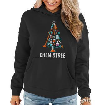 Funny Chemistree Chemistry Puns Science Lover Christmas Puns Chemistry Teacher Women Hoodie - Thegiftio UK