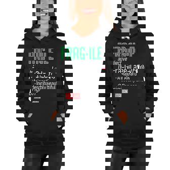 Funny Christmas Fragile Definition Tshirt Women Hoodie - Monsterry