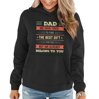Funny Fathers Day Shirt Dad From Daughter Son Wife For Daddy Graphic Design Printed Casual Daily Basic Women Hoodie - Thegiftio UK