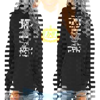 Funny Halloween Family Matching Pumpkin Dad Of The Patch Women Hoodie Graphic Print Hooded Sweatshirt - Thegiftio UK