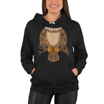 Funny Headless Owl Halloween Night Bird Costume Easy Outfit Women Hoodie - Seseable