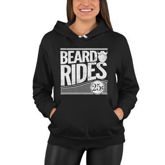Funny Mens Beard Rides Gift Funny Vintage Distressed Mens Beard Gift Women Hoodie - Monsterry CA