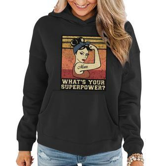 Funny Mom Gift Mother Mommy I´M A Mom Whats Your Superpower Cute Gift Graphic Design Printed Casual Daily Basic Women Hoodie - Thegiftio UK