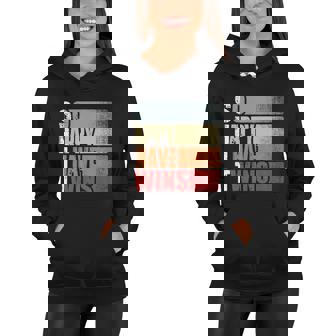 Funny Shit So Happy I Have Twins Vintage Retro Mom Dad Women Hoodie - Monsterry