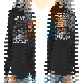 Funny Teacher 3Rd Grade Is My Jam Retro Boombox School Women Hoodie - Thegiftio