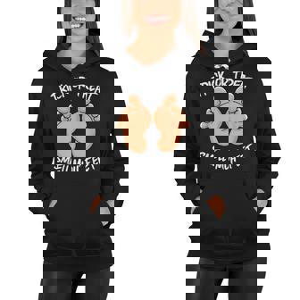 Funny Trick Or Treat Smell My Feet Halloween Gag Women Hoodie - Seseable