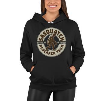 Funny Vintage Sasquatch Research Team Emblem Tshirt Women Hoodie - Monsterry