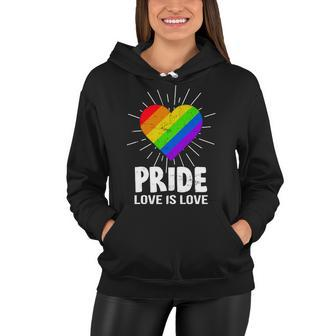 Gay Pride Love Is Love Lgbt Women Hoodie - Monsterry UK