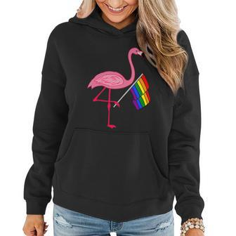 Gay Pride Pink Flamingo Lgbt Pride Month Gifts Women Hoodie - Thegiftio UK