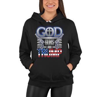 God Guns And Donald Trump Tshirt Women Hoodie - Monsterry