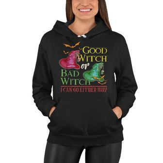 Good Witch Bad Witch I Can Go Either Way Halloween Costume V5 Women Hoodie - Seseable