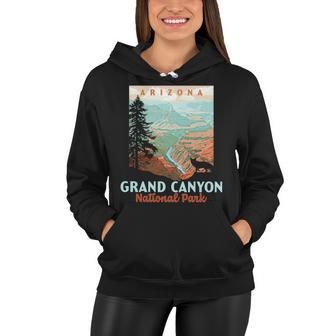 Grand Canyon National Park Arizona Vintage Wpa Style Women Hoodie - Seseable