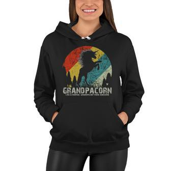 Grandpacorn Grandpa Unicorn Women Hoodie - Monsterry