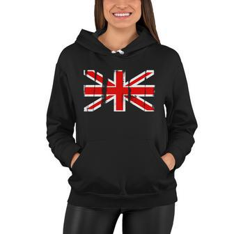 Great Britain Vintage British Union Flag Women Hoodie - Monsterry CA