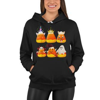 Halloween Candy Corn Ghosts Witch Costume Adult Kids Girls Women Hoodie - Seseable