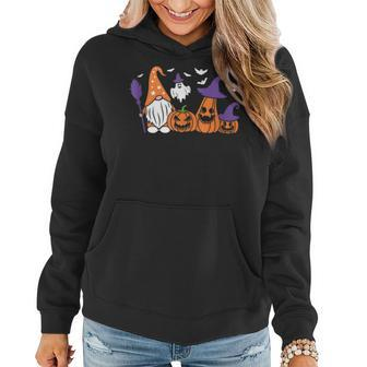 Halloween Gnome Witch Pumpkin Ghost Bats Fall Funny Holiday V2 Women Hoodie - Thegiftio UK