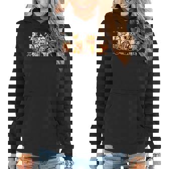 Halloween Goth Girl Coffee Pumpkin Spice Latte Iced V2 Women Hoodie Graphic Print Hooded Sweatshirt - Thegiftio