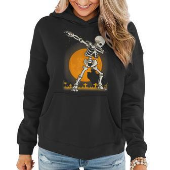 Halloween Shirts For Boys Kids Dabbing Skeleton Costume Dab Women Hoodie Graphic Print Hooded Sweatshirt - Thegiftio UK