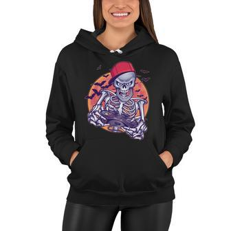 Halloween Video Gamer Skeleton Tshirt Women Hoodie - Monsterry CA