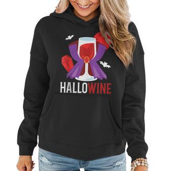 Hallowine Wine Ghost Funny Drinking Mom Halloween Costume V2 Women Hoodie - Thegiftio
