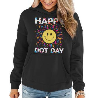 Happy Dot Day Colorful Rainbow Polka Dot Boys Girls Youth Women Hoodie Graphic Print Hooded Sweatshirt - Thegiftio UK