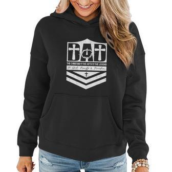 Happy Fathers Day Vintage Dad Christian The Myth The Legend Women Hoodie - Thegiftio UK