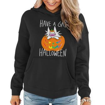 Have A Gay Halloween Women Hoodie Graphic Print Hooded Sweatshirt - Thegiftio UK
