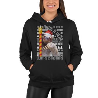 Have A Very Slothy Christmas Sloth Ugly Christmas Tshirt Women Hoodie - Monsterry AU