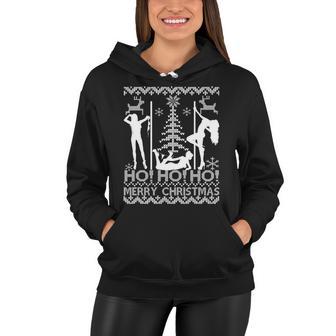 Ho Ho Ho Strippers X-Mas Ugly Christmas Sweater Tshirt Women Hoodie - Monsterry CA