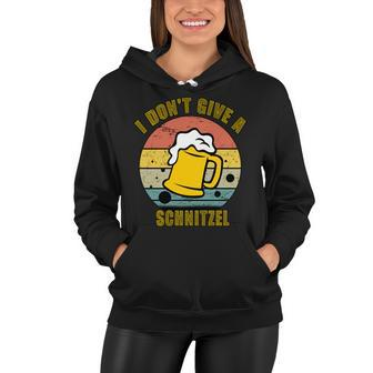 I Dont Give A Schnitzel Funny Oktoberfest Beer Women Hoodie - Monsterry CA