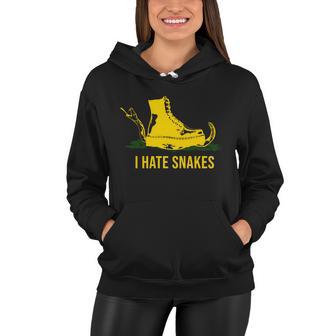 I Hate Snakes Dont Thread On Me Flag Women Hoodie - Monsterry