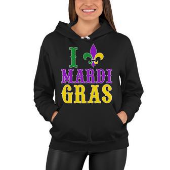 I Heart Mardi Gras Women Hoodie - Monsterry DE