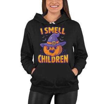 I Smell Children Funny Dad Mom Teacher Halloween Costume Women Hoodie - Seseable