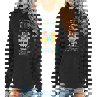 If You Think My Hand Are Full Autism Meme Autism Awareness Heart Puzzle Pieces Women Hoodie - Thegiftio UK