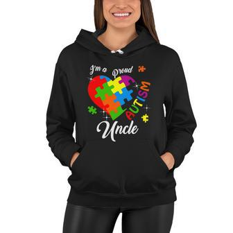 Im A Proud Autism Uncle Autism Awareness Matching Family Tshirt Women Hoodie - Monsterry DE