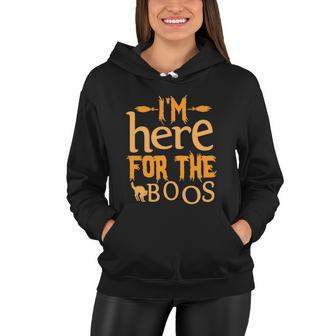Im Here For The Boos Halloween Quote Women Hoodie - Monsterry DE