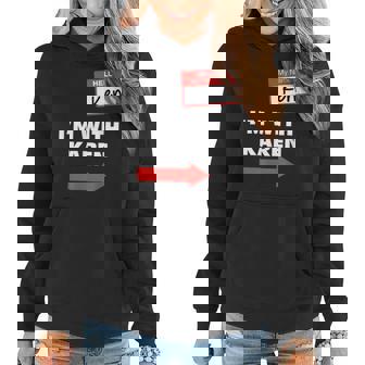 Im With Karen | Funny Couples Gifts Ken Halloween Costume Women Hoodie Graphic Print Hooded Sweatshirt - Thegiftio