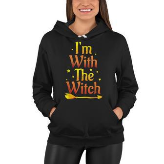 Im With The Witch Halloween Couple Matching Costume Women Hoodie | Seseable UK