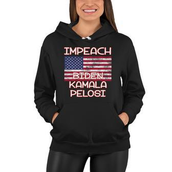 Impeach Biden Kamala Pelosi Tshirt Women Hoodie - Monsterry