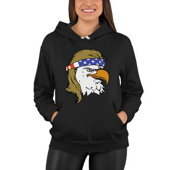 Independence 4Th Of July Usa American Flag Eagle Mullet Gift Women Hoodie - Monsterry