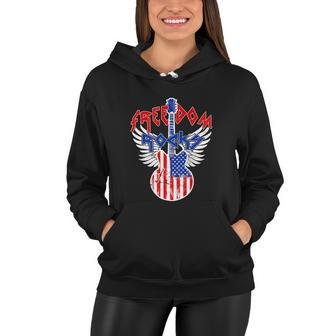 Independence Day Guitar 4Th Of July Women Hoodie - Monsterry AU